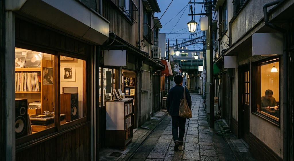 雨上がりの路地