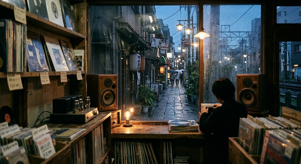 雨の街と日常の中にある音